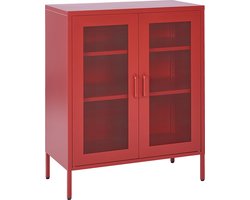 Beliani WAKATIPU - Sideboard - Rood - Staal