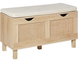 BELIANI WASHINGTON - Opbergbankje - Lichthout - MDF