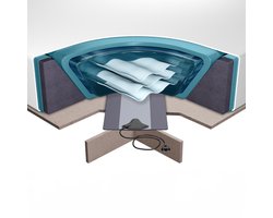 BELIANI WASSERMATRATZEN SET - Waterbed - Wit - Schuimstof