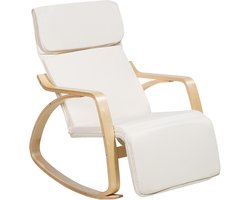 BELIANI WESTON - Schommelstoel - Lichtbeige - Polyester