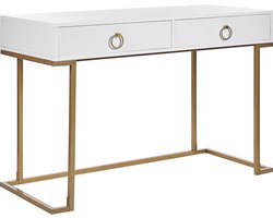 BELIANI WESTPORT - Kaptafel - Wit - Metaal