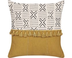 BELIANI WOODI - Sierkussen - Gebroken wit - 45 x 45 cm - Katoen
