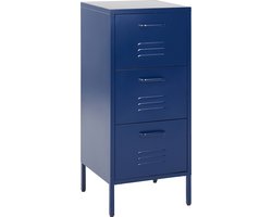 Beliani WOSTOK - Kantoorkast - Blauw - Staal
