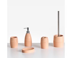 BELIANI YARAPA - Badkameraccessoireset - Oranje - Polyresin