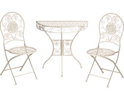 BELIANI YAVIZA - Bistroset - Lichtbeige - IJzer