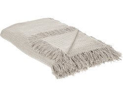 BELIANI YERBENT - Bedsprei - Lichtgrijs - 200 x 220 cm - Katoen