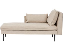 BELIANI YERRES - Chaise longue - Beige - Rechtszijdig - Polyester