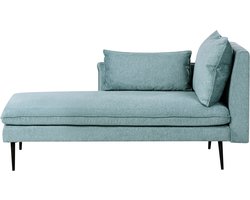 BELIANI YERRES - Chaise longue - Lichtblauw - Rechtszijdig - Polyester
