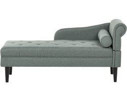 BELIANI YVOIRE - Chaise longue - Groen - Rechtszijdig - Polyester