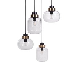 BELIANI ZAYANDE - Hanglamp - Lichtgrijs - Glas