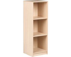 BELIANI ZEHNA - Boekenkast 3 planken - Lichtbruin - 40 x 40 cm - Vezelplaat