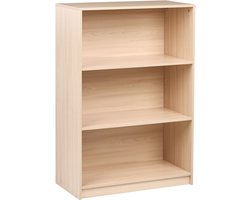 BELIANI ZEHNA - Boekenkast 3 planken - Lichtbruin - 80 x 40 cm - Vezelplaat
