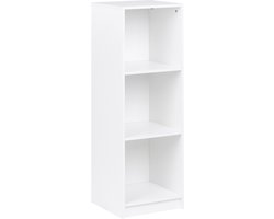 BELIANI ZEHNA - Boekenkast 3 planken - Wit - 40 x 40 cm - Vezelplaat