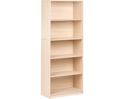 BELIANI ZEHNA - Boekenkast 5 planken - Lichtbruin - Vezelplaat