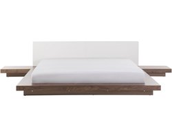 BELIANI ZEN - Waterbed - Lichte houtkleur - 180 x 200 cm - MDF