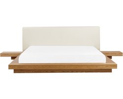 BELIANI ZEN - Waterbed - Lichte houtkleur/Bruin - 180 x 200 cm - MDF