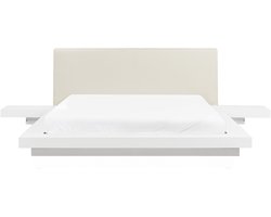 BELIANI ZEN - Waterbed - Wit - 160 x 200 cm - MDF
