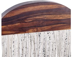 BELIANI ZIKIRIA - Wanddecoratie - Donkere houtkleur - Populierhout