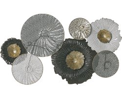 Beliani ZIRCONIUM - Wanddecoratie - Zwart - Metaal