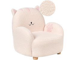 BELIANI ZOAR - Kinderfauteuil - Off-white - Bouclé
