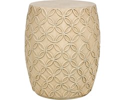 BELIANI ZOGNO - Bijzettafel - Lichtbeige - Lichtbeton