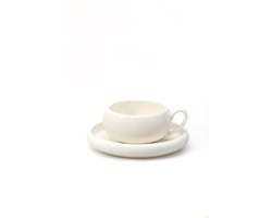 Belicia - Koffieset - 12-delig - Wit - 220ml - Porselein - Koffiekopjes