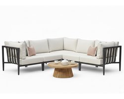 Belito Daan Hoek Loungeset | Alu | 245x245 cm | Nr. 10 incl. Tafels