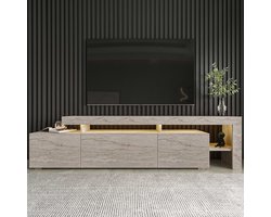 Beliz TV-meubel | 100% MELAMINE | Travertijn - Asir Group - TV-meubel - Beige - Spaanplaat -