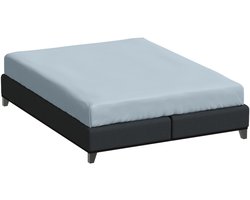 Bella Donna Eenpersoons Hoeslaken Jersey - hemelblauw-0523 90/190-100/220