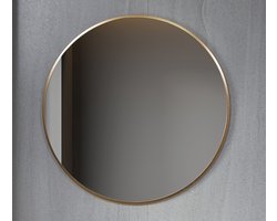 Bella Mirror - Badkamerspiegel - Spiegel Rond - 80 cm - Met gouden frame