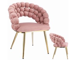 BELLA roze stoel