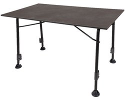 Bellano tafel Sevelit dark grey 80 - Extra stevig Sevelit tafelblad met kunststof omranding - Zeer stabiel lichtgewicht stalen frame - Voorzien van stabilisatievoeten