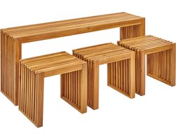 BELLANO - Tuinset 3-zits - Lichthout - Acaciahout