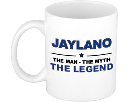 Bellatio Decorations naam cadeau mok - Jaylano - man myth legend - koffiemok - 300 ml - collega - vaderdag
