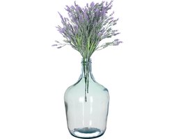 Bellatio Design Kunstbloem bos Lavendel/lavendula - 2x - 41 cm - 5 takken - paars - kunst zijdebloem