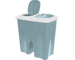 Bellatio Wasmand - dubbel - groen - 2 deksels - 50 x 30 x 55 cm