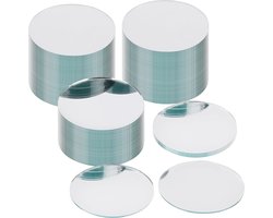 Belle Vous 100 Pak Ronde Spiegel Tegels - 7,5 cm - Spiegel Glazen Tegels voor DIY Projecten, Hobby & Huisdecoratie - Mozaïek Decor Spiegels voor Woonkamer & Slaapkamer
