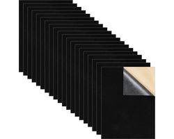 Belle Vous 40 Pak Zelfklevende Zwart Velours Vellen – 21 x 29,7 cm – A4 Maar Klevende Stof Vellen Voor Sieraden Doos/Lade Inleg of DIY Kunst en Hobby
