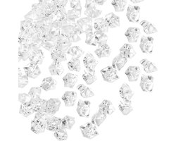 Belle Vous 500 Pak Helder Acryl Nep Ijs Diamanten – 22 mm Gestampte Kristallen – Diamant Decoraties voor Huwelijk Tafelvulling, Vazen Vuller, Huis Decoratie Display, Bruids Shower & Feest Confetti