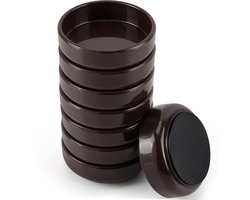 Belle Vous 8 Pak Siliconen Basis Meubel Onderzetter Doppen - 60 mm Anti-slip/ Niet Schuifbare Vloerbeschermers - Houten Vloerdoppen voor Stoel/ Sofa/ Bedpoten/ Wielen Stoppers - Voorkomt Krassen
