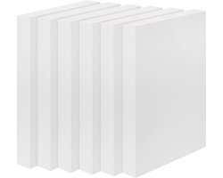 Belle Vous Ambachtelijke Schuimblokken (6 Stuks) - 30 x 15 x 2,5 cm - Rechthoekige Polystyreenschuimstenen voor Modellering, Schoolprojecten, Sculpturen, Bloemstukken, Doe-het-zelf-Kunst en -Ambachten