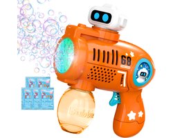 Bellenblaasmachine - Met 21 Schietgaten & 5x Extra Navulling - Bellenblaas - Speelgoed 2 Jaar - Speelgoed 3 Jaar - Speelgoed 4 Jaar - Speelgoed 5 Jaar - Educatief Speelgoed - Jongens Speelgoed - Meisjes Speelgoed - Kinderspeelgoed - Buitenspeelgoed