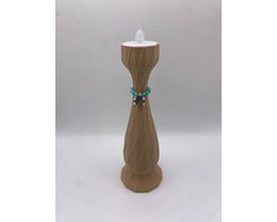 Bello Beach - design kandelaar - Havana - incl. led waxinelichtje - hoogte 21cm