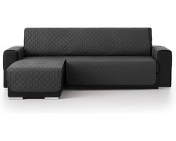 Belmarti® Bankbeschermer Duo Chaise Longue 200cm breed - Grijs – Gevoerde stof voor extra comfort en duurzaamheid – Ideaal voor gezinnen met huisdieren – Premium kwaliteit