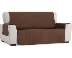 Belmarti® Bankbeschermer Geo - 160cm breed - Bruin - Geen stress bij morsen - Blijft perfect op zijn plek - Altijd fris en schoon - Lang plezier van je bank
