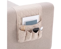 Belmarti bankorganizer 89 x 33 cm - 5 vakken - beige