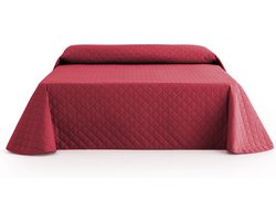 Belmarti® Bedsprei Duo 180x270cm - Rood – Omkeerbare premium sprei van 100% gerecycled polyester – Comfortabel, stijlvol en wasbaar