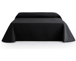 Belmarti® Bedsprei Duo 200x270cm - Zwart - Sprei, dubbelzijdig, 100% gerecycled polyester, comfortabel en machinewasbaar - Premium Belmarti® kwaliteit