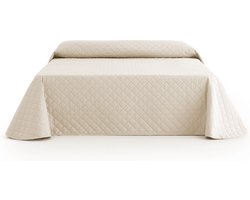 Belmarti® Bedsprei Duo 230x270cm Beige – Omkeerbare premium sprei van 100% gerecycled polyester – Comfortabel, stijlvol en wasbaar