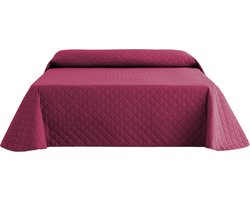 Belmarti® Bedsprei Duo 270x270cm Paars – Omkeerbare premium sprei van 100% gerecycled polyester – Comfortabel, stijlvol en wasbaar